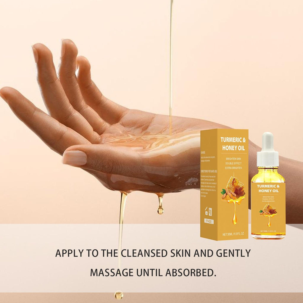 Natural Body Nourishing Hydration Smooth Brighten Skin Tone Lightening Turmeric Honey Essential Oil