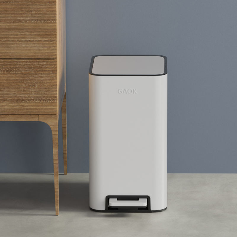 High Quality Classic Household Kitchen Waste Sorting Bin Foot-operated Bins Smart Stainless Steel Trash Can