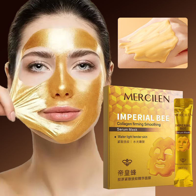 Mercilen Hot Sales Emperor Propolis Firming and Anti-Wrinkle Essence Mask 6g*10 Pieces