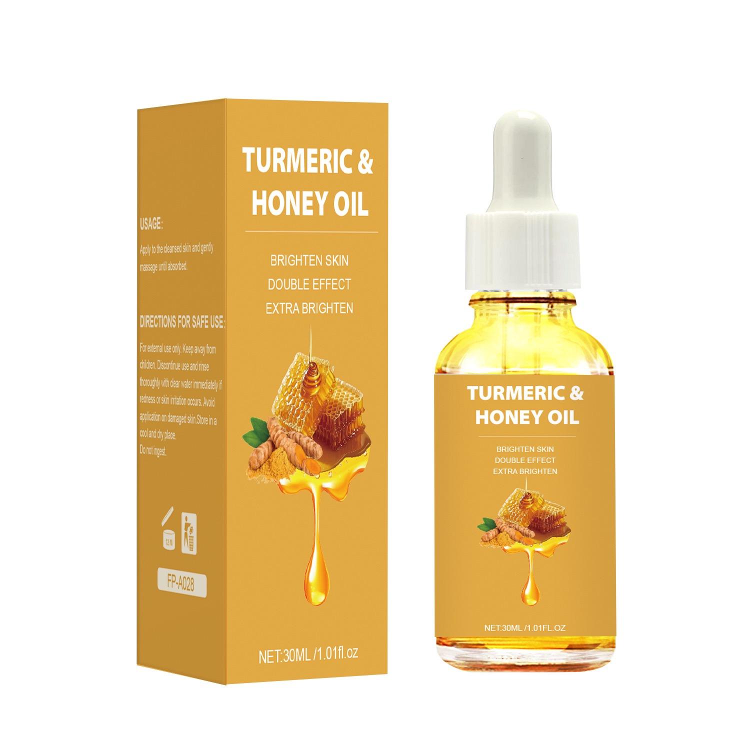 Natural Body Nourishing Hydration Smooth Brighten Skin Tone Lightening Turmeric Honey Essential Oil